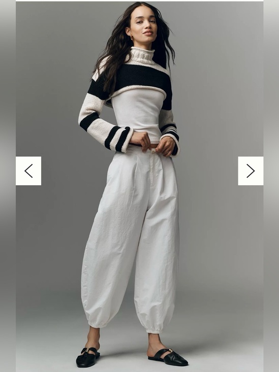 Anthropologie Pants - NWT Anthropologie Lioness Sloane White Balloon Pants L